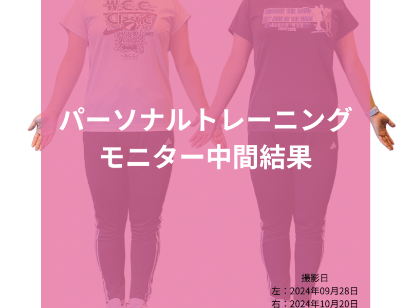 パーソナルトレーニングモニター中間結果